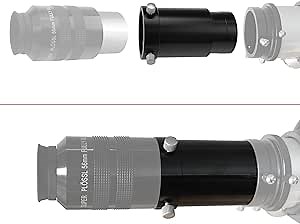 Astromania 2-Inch Telescope Eyepiece Extension Tube Adapter - Optical Length 80mm - with Standand 2-Inch Filter Threads