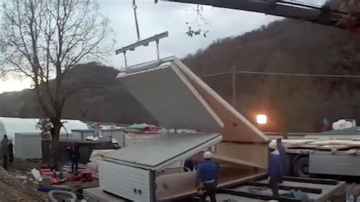 These Flat Pack Collapsible A-Frame Houses Assemble In Just 6 Hours