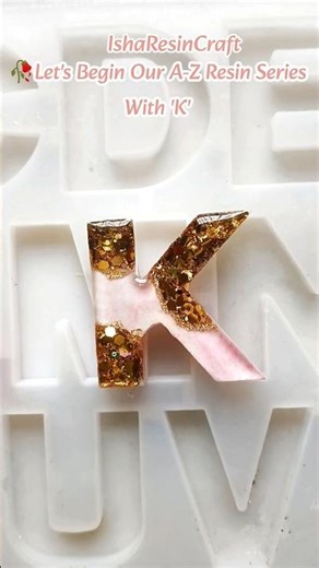 Making K Letter Resin Keychain♥️| Diy Resin Keychain Tutorial| #shorts #resin #keychain #diy #art