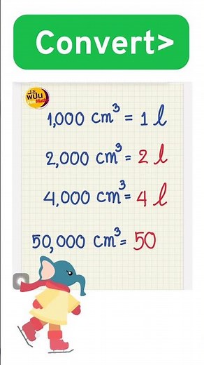 Converting units of volume #volume