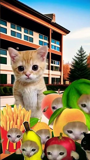 Banana cat takes on her 1st Fire Drill of 1st grade part 2