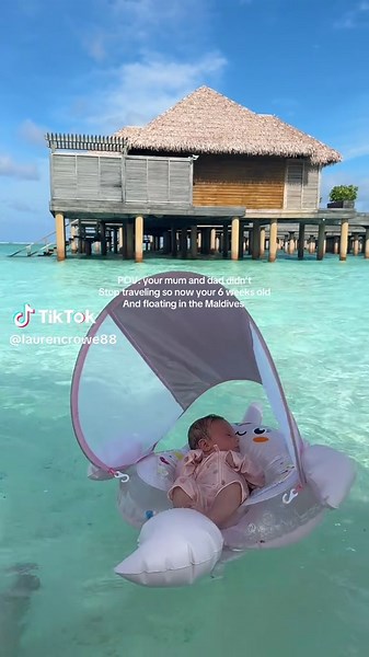 Family Vacation with Newborn in the Maldives