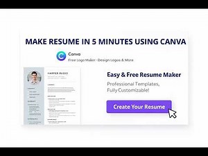 Make Your Resume in 5 Minutes with Canvas | Free Template & Download