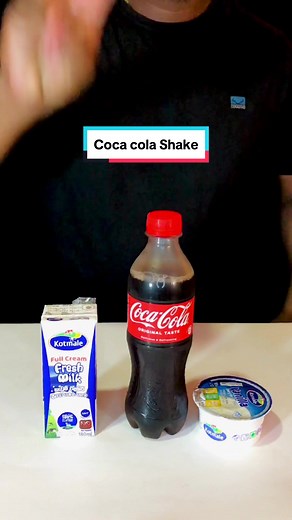 Only three ingredients Coke shake | coca cola milkshake 🤥 #milkshake #cocacola #cokeshake #cocacolamilkshake @Sumeya Sub #crazy
