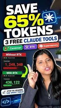 HIT THE CLAUDE AI LIMIT? 3 FREE TOOLS TO SAVE 90% TOKENS! (Bypass Usage Limits Now)