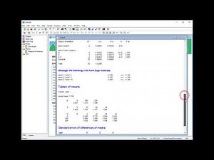 ANOVA Contrasts in Genstat