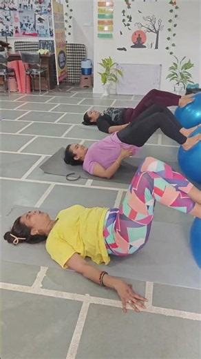 Ball Yoga Routine | Stretch • Balance • Relax # #fitness #yoga #motivation