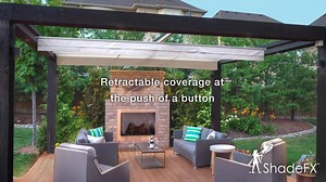 Finally, a retractable canopy that protects from both sun AND rain. | ShadeFX