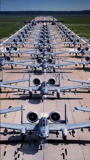 A-10 Thunderbolt II in Action |The Legendary Warthog 🇺🇸 #a10warthog #aircraft #airforce #fighterjet