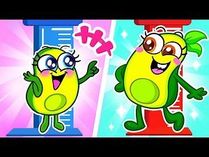 Short vs Tall 📝✏️ Funny Cartoons for Kids!