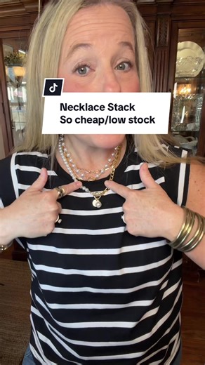 Gorgeous Necklace stack is so cheap and low stock today. @Cherrybetty #tiktokshopcreatorpicks #jewelry #necklace #necklaces #necklacestack