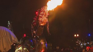Fire-breathing dragon part of Winter Light Festival