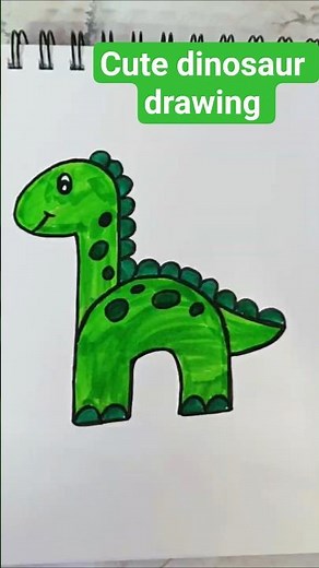 How to Draw a Cute Dinosaur | Step-by-Step Drawing Tutorial