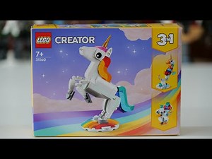LEGO Creator 31140 Magical Unicorn - LEGO Speed Build Review