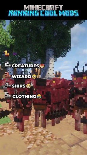 Ranking Cool Minecraft Mods #shorts