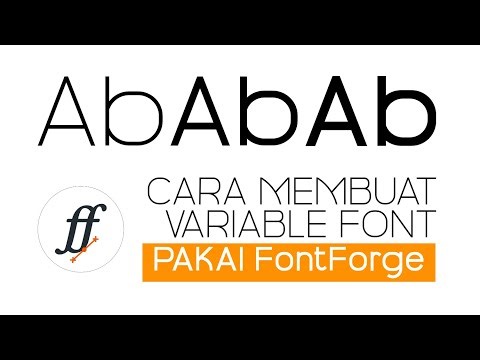 How I Created a Variable Font Family in FontForge