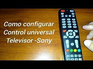 Code for Sony TV. [How to set up universal remote control].