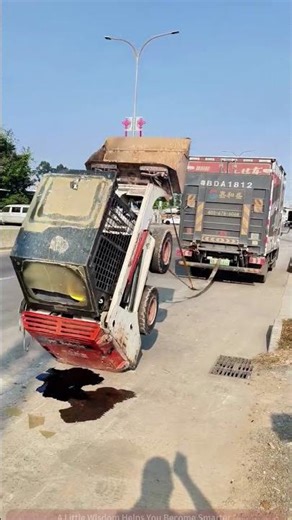 The process of rescuing a tractor