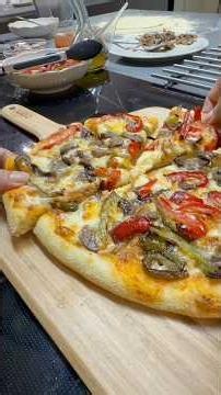 🍕 It looks like a pizza cooked in a pizza oven…! #pizza #easyrecipe #airfryer #food #cooking