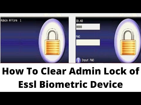 essl admin password reset | How to remove admin of essl device | Part 1