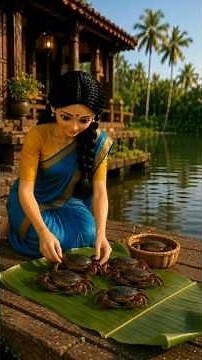 Miniature Crab Curry | Doll Couple Making Spicy Khekda Rassa #shorts