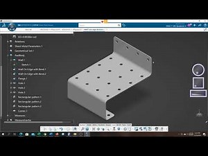 Sheet Metal exercise add holes maintain minimum edge distance