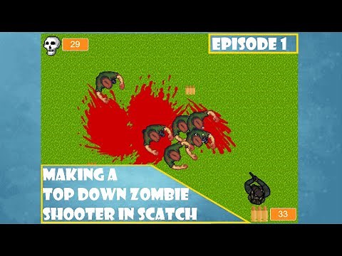 How to Make a Top Down Zombie Shooter in Scratch (Ep 1) - Moving Your Character