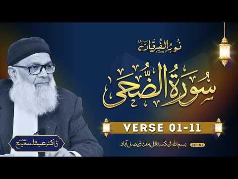 Surah Ad-Duhaa (Aayat 01-11) | Urdu Explanation by Dr. Abdus Samie