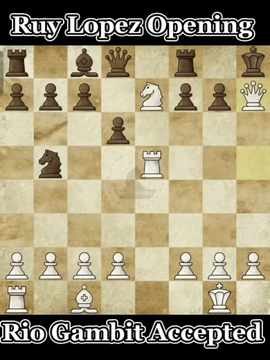 21K views · 300 reactions | Ruy Lopez Opening: Rio Gambit Accepted ♟️ #chessmaster | Chess Master | Facebook
