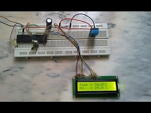 DHT11 Relative humidity and temperature sensor interface with PIC16F877A microcontroller