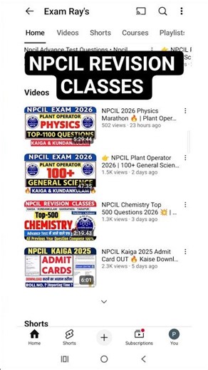 NPCIL Kaiga & Kudankulam Exam 2026 🔥 Revision Classes | #shortsfeed #shorts