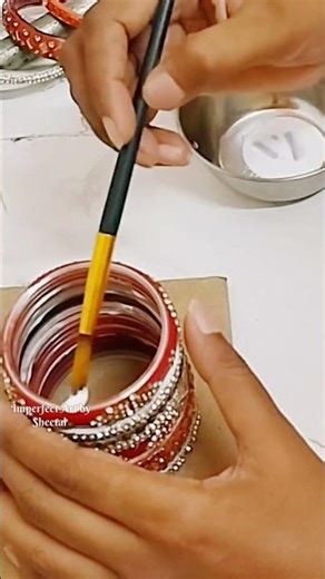 DIY, #penstand made from old Bangles 🤩🐣💟 #viralvideo
