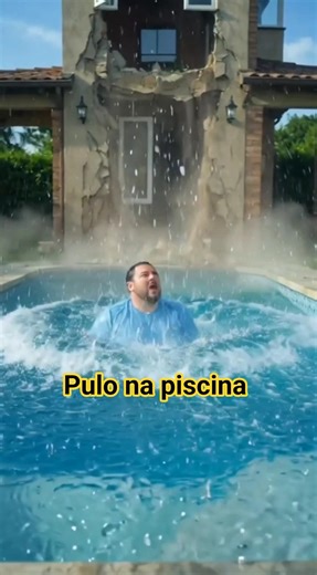 PULO NA PISCINA e a CASA CAIU 😂💦 Deu Muito Errado!
