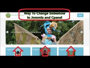 Cara Mengubah Slideshow pada Joomla dan Cpanel