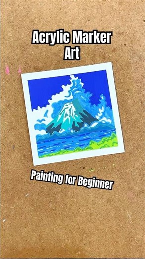 Painting Therapy with Mountain View #paintingforbeginners