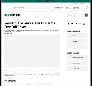 Golf Driver Buying Guide