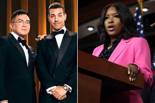 Bowen Yang, Matt Rogers respond to backlash over Jasmine Crockett remarks