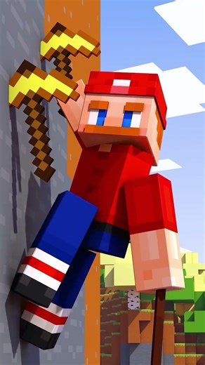 Rock climbing #minecraft