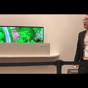 1.4K views · 74 reactions | LG unveils the first 65" rollable OLED TV at #CES2018 | TechRepublic | Facebook