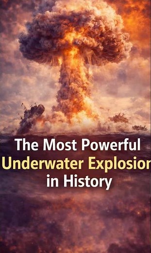 The Most Powerful Underwater Explosion in History #UnderwaterExplosion #NuclearTest #History