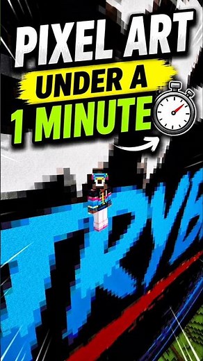 How To Make Pixel Art in Minecraft Under 1 Minute
