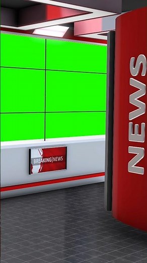 Green Screen News Studio #mtctutorials #breakingnews #templates #chromakey