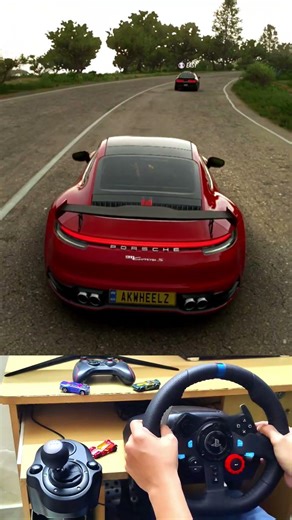 💀 900HP Porsche UNLEASHED 😈 Pure Chaos | FH5 G29 #akwheelz #forzahorizon5 #shorts #shortvideo