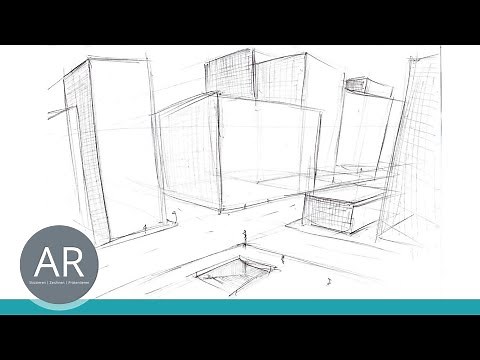 Architektur studieren - Zeichnen lernen - Grundlagen Perspektive (4/5) - Mappe, Mappenkurs