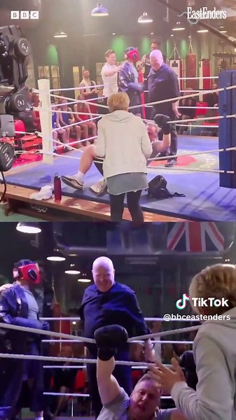 Box till you drop! 🥊 #EastEnders #Walford #Boxing #AlbertSquare #HarveyMonroe #PhilMitchell #behindthescenes #splitscreen