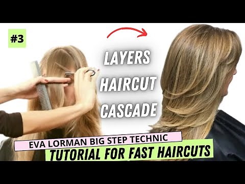 Women's Haircut 2023 | Tutorial for a Perfect Layers Hairstyle Frontal Cascade with 45 Degree Angle