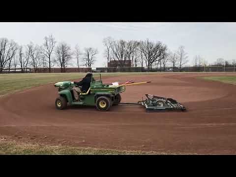 Baseball Infield Level And Float Greens Groomer JOHN Deere Gator GREENSGROOMER
