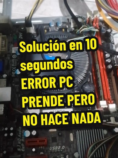 Solución rápida para PC que prende pero no arranca