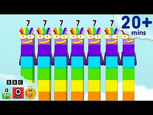 Rainbow Vibes with Numberblock Seven 🌈 | Learn to Count for Kids | 12345 | Numberblocks