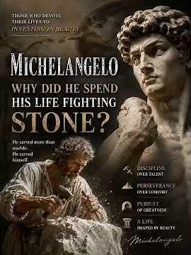 THOSE WHO DEVOTE THEIR LIVES TO INVESTING IN BEAUTY Michelangelo Greatest Masterpiece Was Himself